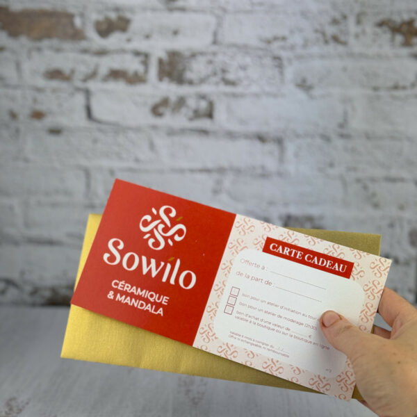 Carte cadeau pour un atelier modelage