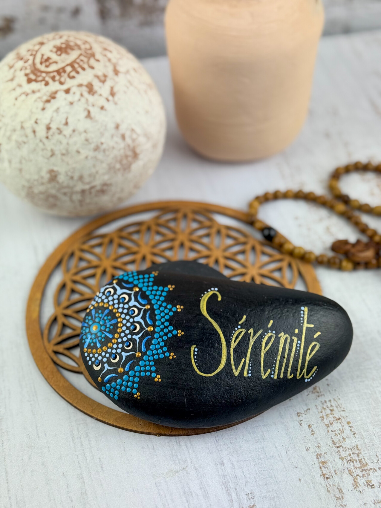 Galet message Sérénité