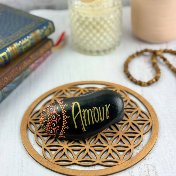 Galet message Amour