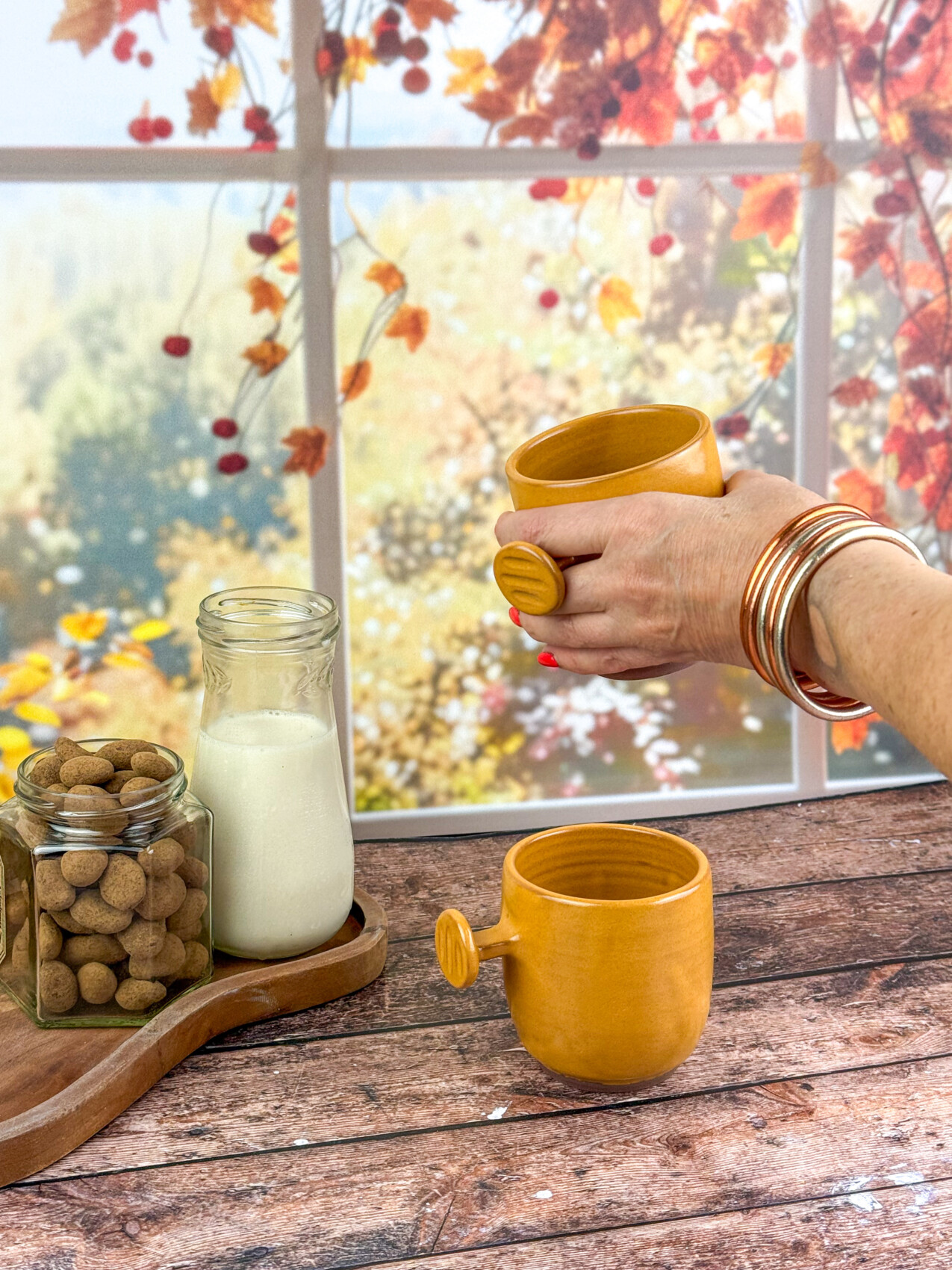 Tasse Etreinte céramique en grès émail Octobre